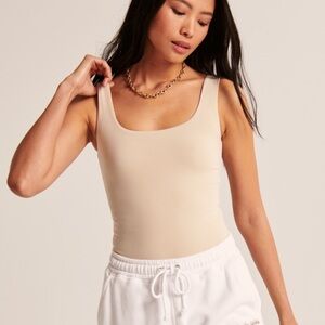 Abercrombie Cotton-Blend Seamless Fabric Tank Bodysuit
